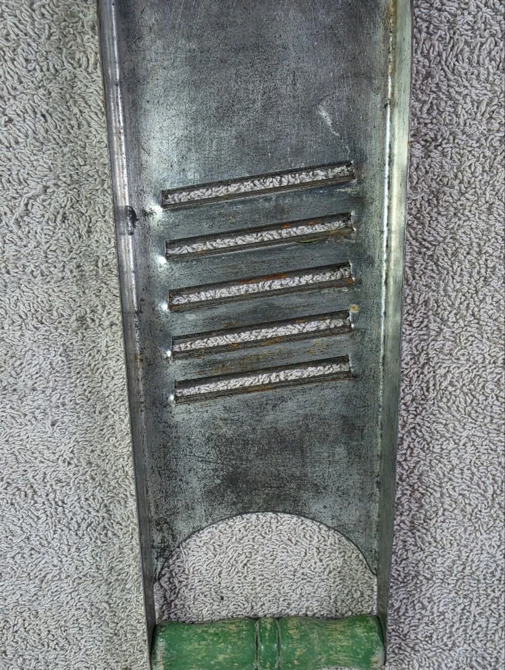 Vintage Metal Simplex Hand Held Flat Kitchen Slicer And Shredder